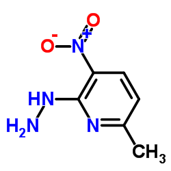 (6-methyl-3-nitro-2-pyridyl)hydrazine Structure