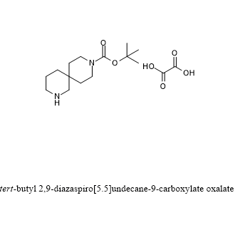 tert-Butyl 2,9-diazaspiro[5.5]undecane-9-carboxylate oxalate Structure
