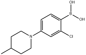 2-Chloro-4-(4-methylpiperidin-1-yl)phenylboronic acid图片