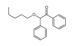 α-Phenyl-α-pentyloxyacetophenone结构式