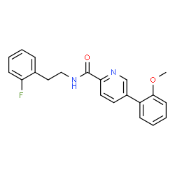 N-(2-Fluorophenethyl)-5-(2-methoxyphenyl)picolinamide structure