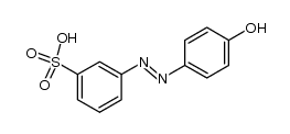 3-(4-hydroxy-phenylazo)-benzenesulfonic acid结构式