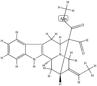 (16R)-17-Oxosarpagane-16-carboxylic acid methyl ester结构式