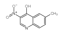 4-羟基-6-甲基-3-硝基喹啉结构式