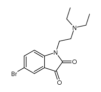 1-(2-diethylaminoethyl)-5-bromoisatin结构式