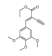 ethyl 2-cyano-3-(3,4,5-trimethoxyphenyl)prop-2-enoate Structure