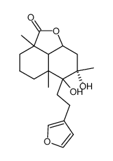 (2aS,8aα)-Decahydro-6-[2-(3-furyl)ethyl]-6α,7β-dihydroxy-2aα,5aβ,7-trimethyl-2H-naphtho[1,8-bc]furan-2-one picture