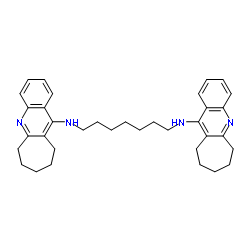 N,N'-Di(7,8,9,10-tetrahydro-6H-cyclohepta[b]quinolin-11-yl)-1,7-heptanediamine Structure