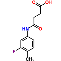 4-(3-FLUORO-4-METHYLANILINO)-4-OXOBUTANOIC ACID Structure