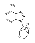 9H-Purin-6-amine,9-(2,5-anhydro-b-D-arabinofuranosyl)-(9CI)结构式