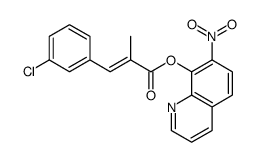 7-Nitro-8-quinolinol 2-(3-chlorobenzylidene)propanoate结构式