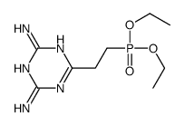 diethyl [2-(4,6-diamino-1,3,5-triazin-2-yl)ethyl]phosphonate Structure