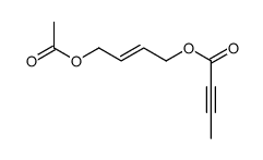 4-acetyloxybut-2-enyl but-2-ynoate结构式