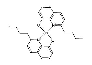Tin, bis(2-butyl-8-quinolinolato)-结构式