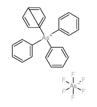 tetraphenylarsonium hexafluoroarsenate(1-) Structure