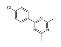2-(4-chlorophenyl)-4,6-dimethyl-1,3,5-triazine Structure