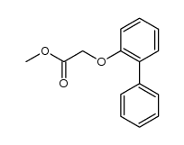 methyl 2-(biphenyl-2-yloxy)acetate Structure