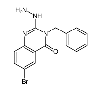 3-benzyl-6-bromo-2-hydrazinylquinazolin-4-one结构式