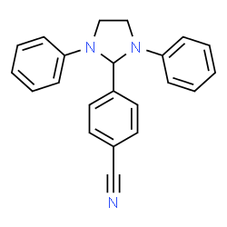 4-(1,3-Diphenyl-2-imidazolidinyl)benzonitrile结构式