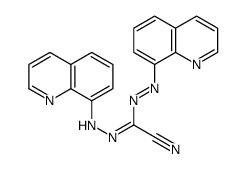 1-cyano-N'-(quinolin-8-ylamino)-N-quinolin-8-yliminomethanimidamide Structure