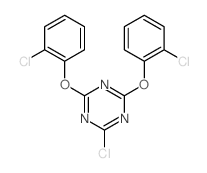 1,3,5-Triazine,2-chloro-4,6-bis(2-chlorophenoxy)- Structure
