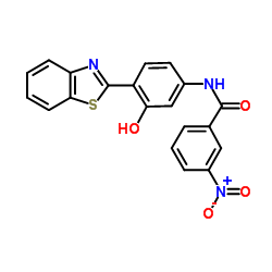 N-(4-BENZOTHIAZOL-2-YL-3-HYDROXYPHENYL)-3-NITROBENZAMIDE结构式