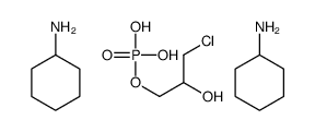 (3-chloro-2-hydroxypropyl) dihydrogen phosphate,cyclohexanamine结构式