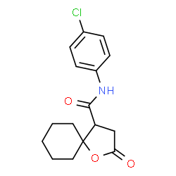 N-(4-Chlorophenyl)-2-oxo-1-oxaspiro[4.5]decane-4-carboxamide picture
