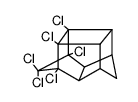 1,8,9,10,11,11-Hexachlor-hexacyclo[6.2.1.13.6.02.7.04.10.05.9]dodecan结构式