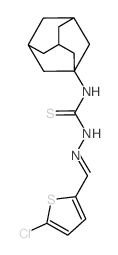 3-(1-adamantyl)-1-[(5-chlorothiophen-2-yl)methylideneamino]thiourea Structure