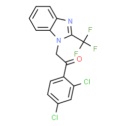 Ethanone,1-(2,4-dichlorophenyl)-2-[2-(trifluoromethyl)-1H-benzimidazol-1-yl]- picture