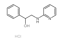 Benzenemethanol, a-[(2-pyridinylamino)methyl]-,hydrochloride (1:1)结构式