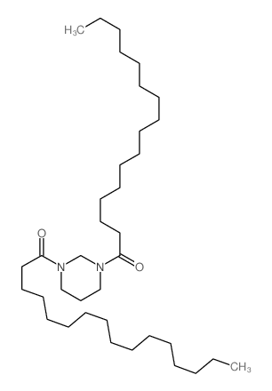 1-(3-hexadecanoyl-1,3-diazinan-1-yl)hexadecan-1-one结构式
