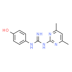 N-(4,6-Dimethylpyrimidin-2-yl)-N'-(4-hydroxyphenyl)guanidine Structure