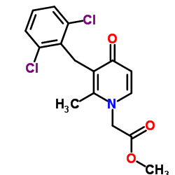 Methyl [3-(2,6-dichlorobenzyl)-2-methyl-4-oxo-1(4H)-pyridinyl]acetate Structure