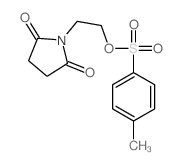 2,5-Pyrrolidinedione,1-[2-[[(4-methylphenyl)sulfonyl]oxy]ethyl]- Structure