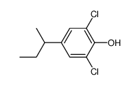 2,6-Dichloro-4-(1-methylpropyl)phenol结构式