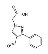 (4-Formyl-3-phenyl-1H-pyrazol-1-yl)acetic acid picture