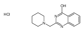 2-(哌啶-1-基甲基)喹唑啉-4(3H)-酮盐酸盐结构式