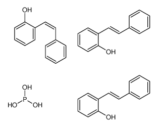 2-(2-phenylethenyl)phenol,phosphorous acid Structure