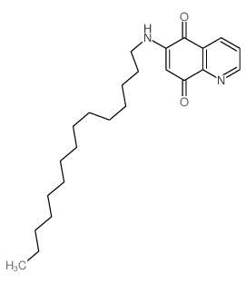 6-(pentadecylamino)quinoline-5,8-dione structure