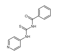 1-benzoyl-3-pyridin-4-yl-thiourea结构式
