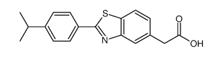 2-(4-Isopropylphenyl)-5-benzothiazoleacetic acid结构式