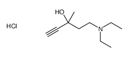 5-(diethylamino)-3-methylpent-1-yn-3-ol,hydrochloride Structure