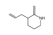 3-(2-Propenyl)-2-piperidinethione结构式