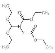 ethyl 2-(diethoxymethyl-ethoxycarbonyl-amino)acetate structure