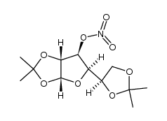 1,2:5,6-Di-O-isopropylidene-α-D-glucofuranose 3-nitrate Structure