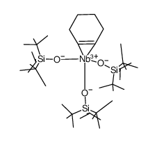 [(C(CH3)3)3SiO]3Nb(η2-C6H10) Structure