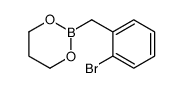 2-[(2-bromophenyl)methyl]-1,3,2-dioxaborinane结构式