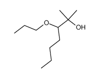 2-methyl-3-propoxy-heptan-2-ol结构式